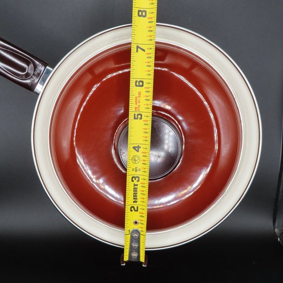 Sanko Enameled Vintage Cookware Japan Show Pans sauce pot MCM Mid Century MCM - Picture 4 of 15